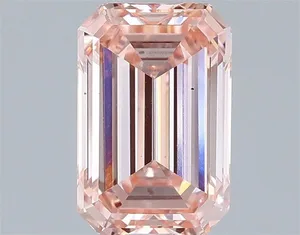 1.5ct EMERALD Fancy Intense Pink VS1 Coloured Lab diamond