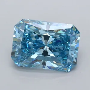 1.4ct RADIANT Fancy Vivid Blue VVS1 Coloured Lab diamond