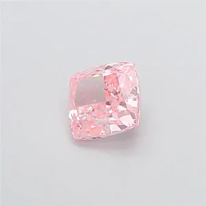1.05ct CUSHION Fancy Vivid Pink VVS2 Coloured Lab diamond