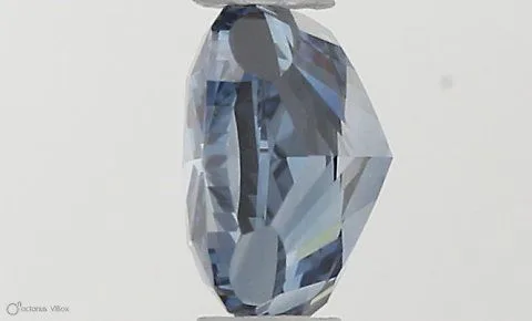 0.55ct CUSHION Fancy Vivid Blue VS2 Coloured Lab diamond