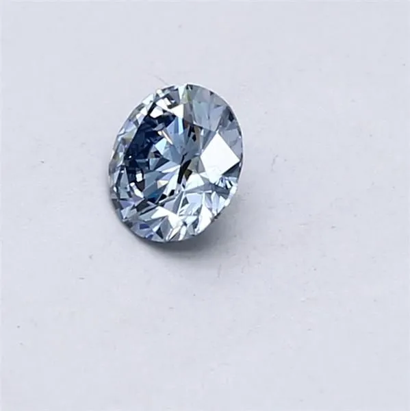 0.31ct ROUND Fancy Vivid Blue SI2 Coloured Lab diamond