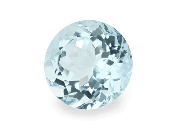 7.52ct Blue Aquamarine, Round cut gemstone