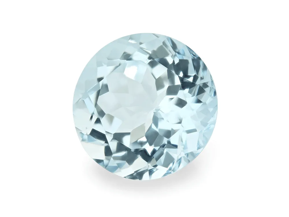 7.52ct Blue Aquamarine, Round gemstone