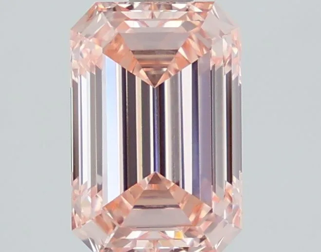1.55ct EMERALD Fancy Intense Pink VVS2 Coloured Lab diamond