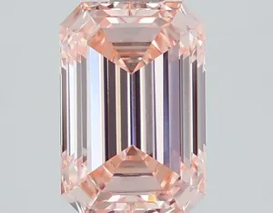 1.55ct EMERALD Fancy Intense Pink VVS2 Coloured Lab diamond