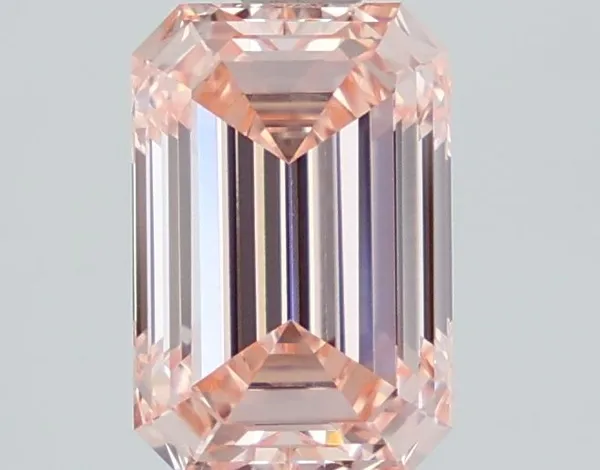 1.55ct EMERALD Fancy Intense Pink VVS2 Coloured Lab diamond