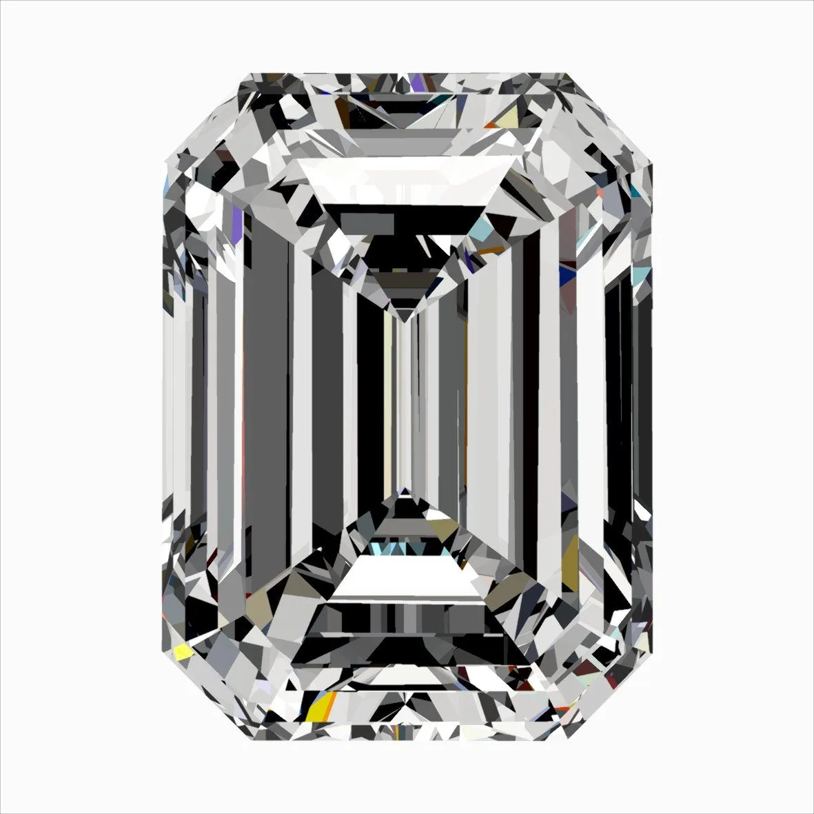 0.31ct EMERALD E VS2 Natural diamond