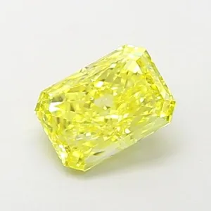 1.04ct RADIANT Fancy Intense Yellow VVS2 Coloured Lab diamond