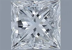 0.9ct PRINCESS E VVS2 Natural diamond