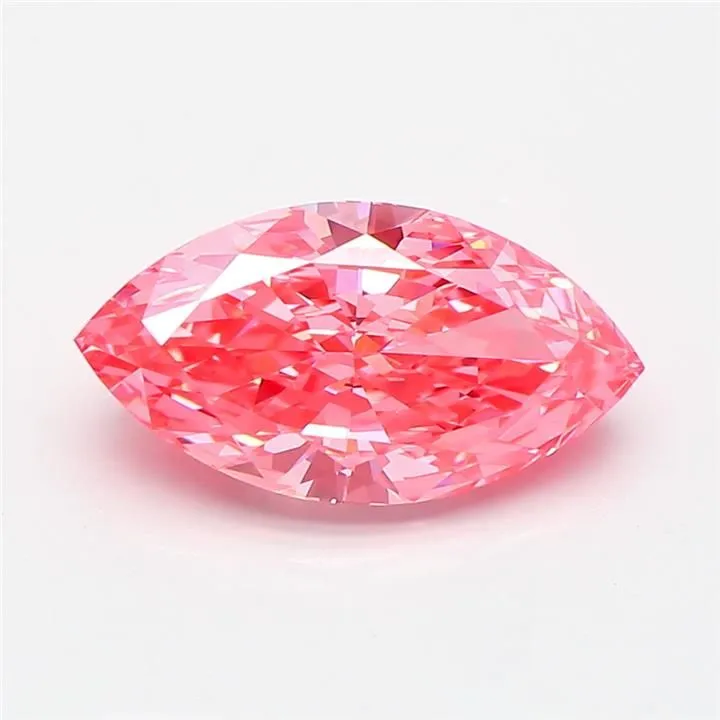 2.14ct MARQUISE Fancy Vivid Pink VS1 Coloured Lab diamond