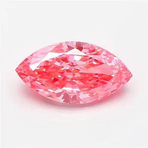 2.14ct MARQUISE Fancy Vivid Pink VS1 Coloured Lab diamond