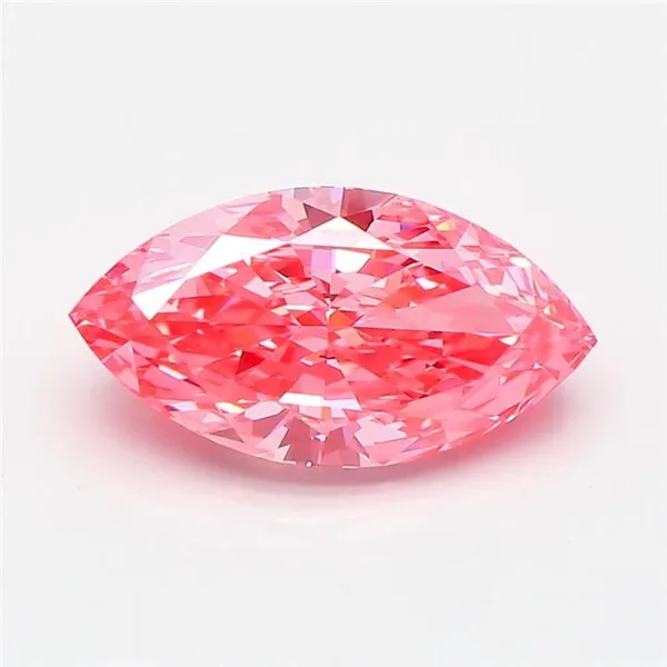 2.14ct MARQUISE Fancy Vivid Pink VS1 Coloured Lab diamond
