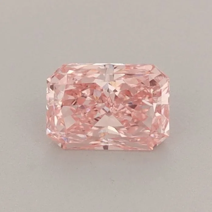 0.52ct RADIANT Fancy Vivid Pink VS1 Coloured Lab diamond