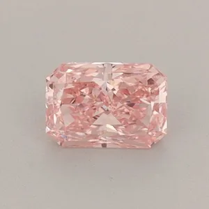 0.52ct RADIANT Fancy Vivid Pink VS1 Coloured Lab diamond