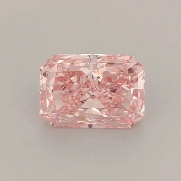 0.52ct RADIANT Fancy Vivid Pink VS1 Coloured Lab diamond