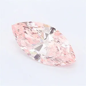 1.01ct MARQUISE Fancy Intense Pink VVS2 Coloured Lab diamond