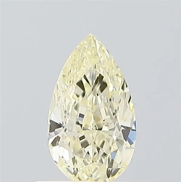 0.47ct PEAR Fancy Light Yellow VS1 Coloured Lab diamond