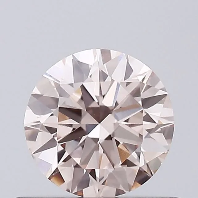 0.43ct ROUND Fancy Light Pink VVS2 Coloured Lab diamond