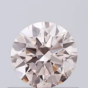 0.43ct ROUND Fancy Light Pink VVS2 Coloured Lab diamond