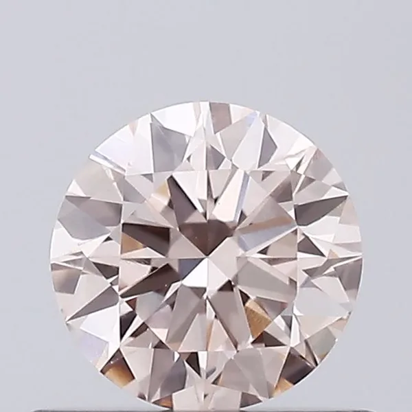 0.43ct ROUND Fancy Light Pink VVS2 Coloured Lab diamond