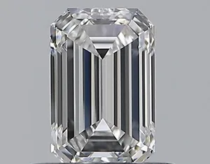 0.53ct EMERALD F VVS2 Natural diamond