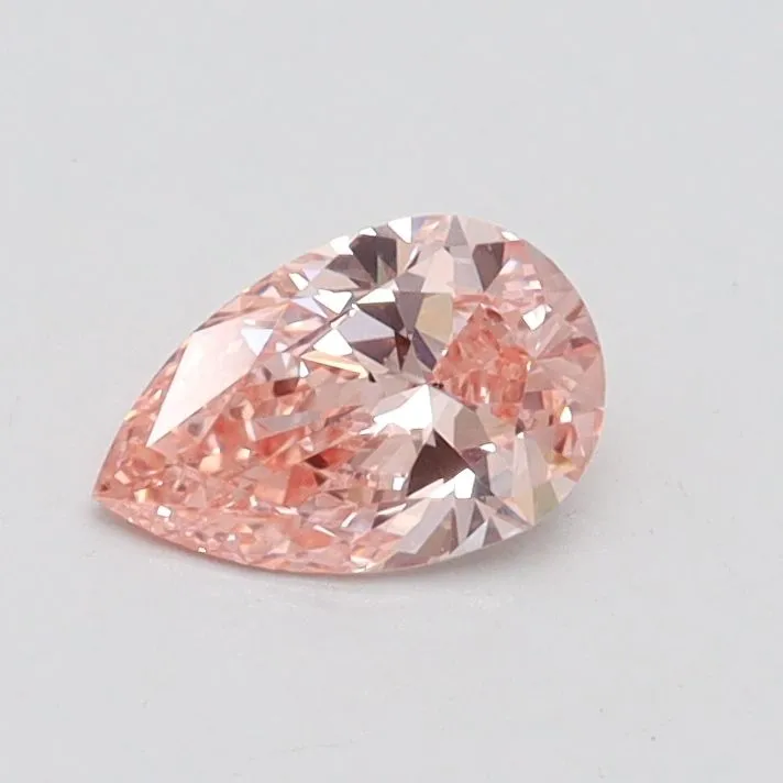 0.40ct PEAR Fancy Intense Pink VS2 Coloured Lab diamond