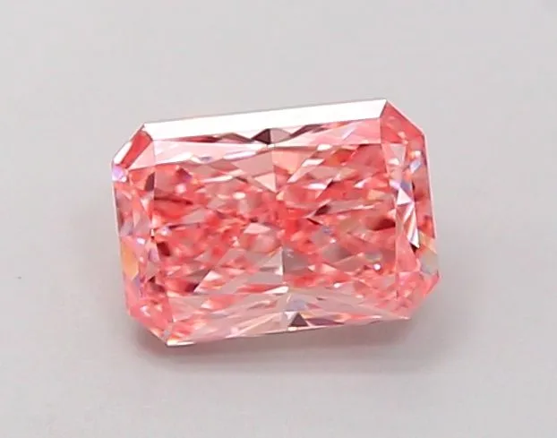 1.01ct RADIANT Fancy Vivid Pink VS1 Coloured Lab diamond