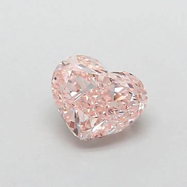 1.00ct HEART Fancy Intense Pink VS1 Coloured Lab diamond