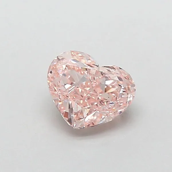 1ct HEART Fancy Intense Pink VS1 Coloured Lab diamond