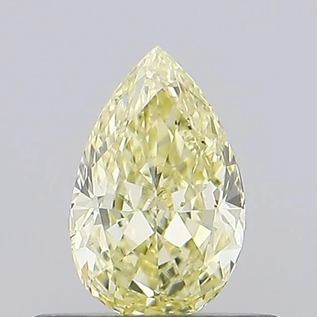 0.39ct PEAR Fancy Yellow VS2 Coloured Lab diamond