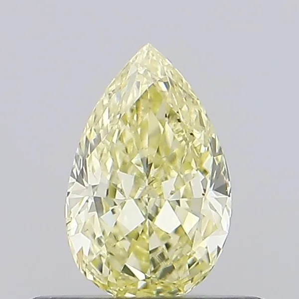 0.39ct PEAR Fancy Yellow VS2 Coloured Lab diamond