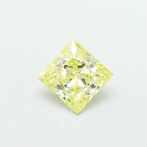 1.02ct PRINCESS Fancy Yellow VS1 Coloured Lab diamond