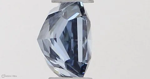 0.34ct RADIANT Fancy Vivid Blue VVS1 Coloured Lab diamond