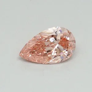 0.3ct PEAR Fancy Vivid Pink VS2 Coloured Lab diamond