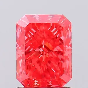 1.27ct RADIANT Fancy Vivid Pink VS1 Coloured Lab diamond