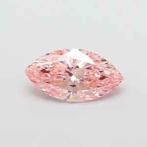 1.52ct MARQUISE Fancy Vivid Pink VS1 Coloured Lab diamond