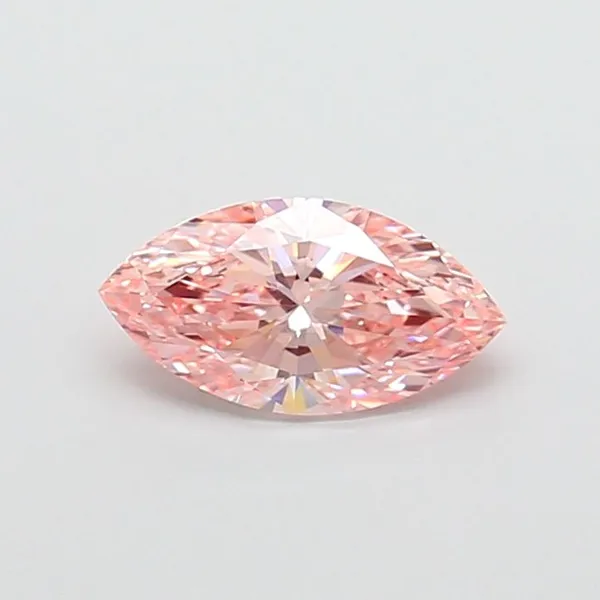 1.52ct MARQUISE Fancy Vivid Pink VS1 Coloured Lab diamond