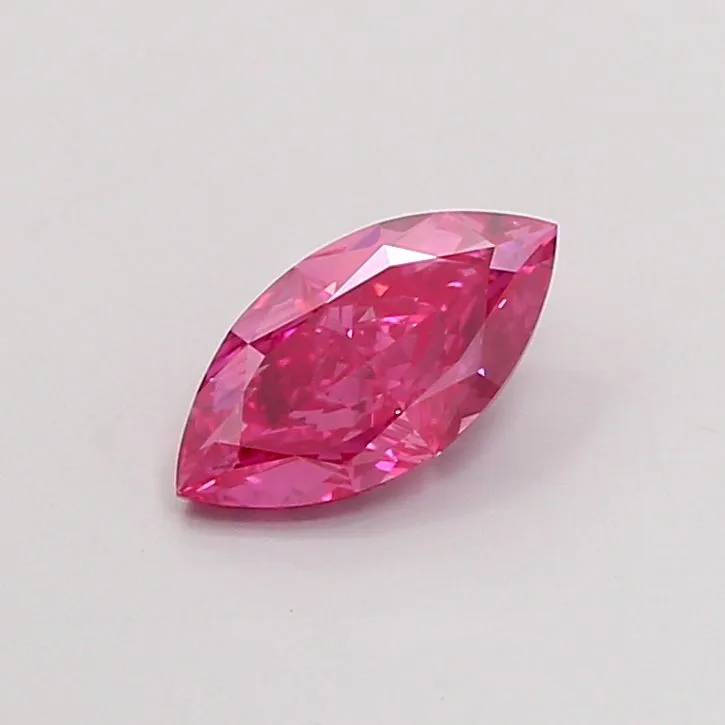 1.02ct MARQUISE Fancy Vivid Pink VS2 Coloured Lab diamond