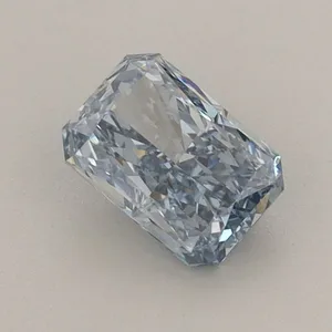 0.77ct RADIANT Fancy Vivid Blue VS1 Coloured Lab diamond