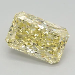 1.08ct RADIANT Fancy Vivid Yellow VS1 Coloured Lab diamond