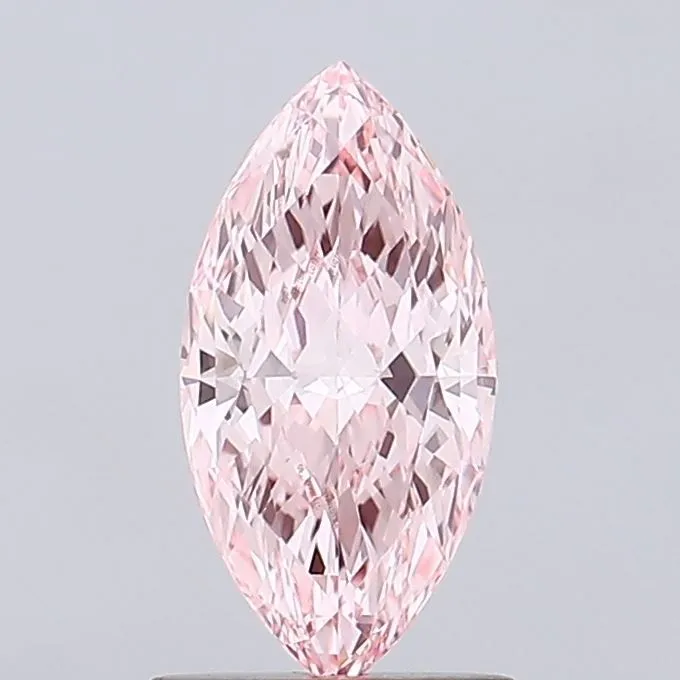 1.09ct MARQUISE Fancy Vivid Pink VVS2 Coloured Lab diamond