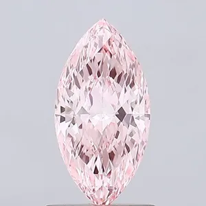 1.09ct MARQUISE Fancy Vivid Pink VVS2 Coloured Lab diamond