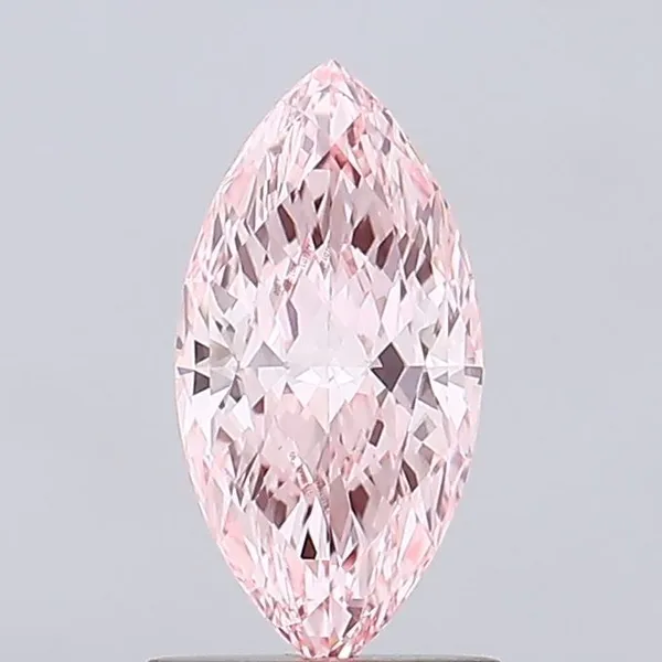 1.09ct MARQUISE Fancy Vivid Pink VVS2 Coloured Lab diamond
