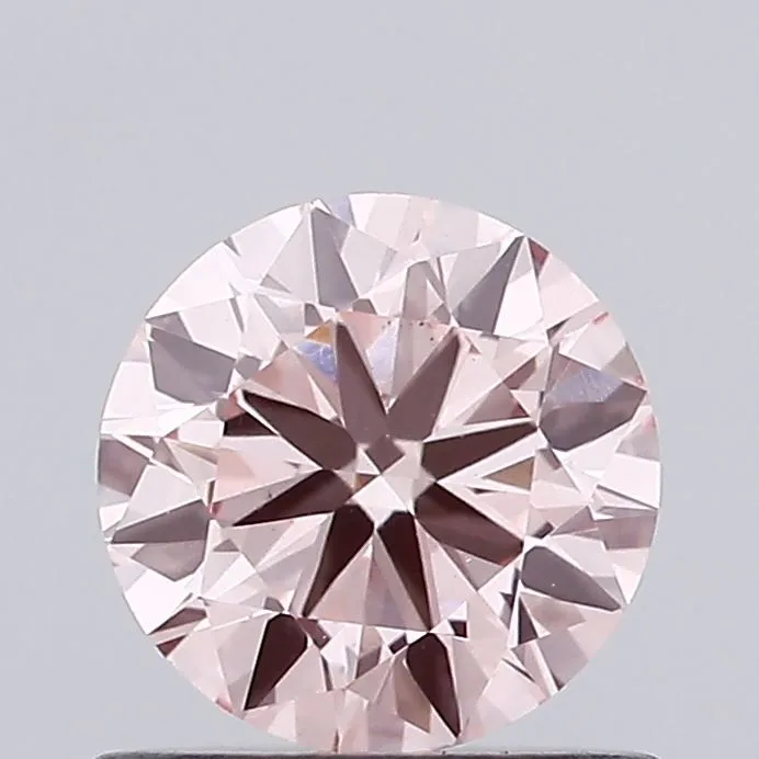 0.75ct ROUND Fancy Intense Pink VS1 Coloured Lab diamond