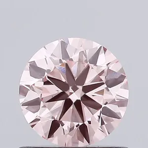 0.75ct ROUND Fancy Intense Pink VS1 Coloured Lab diamond