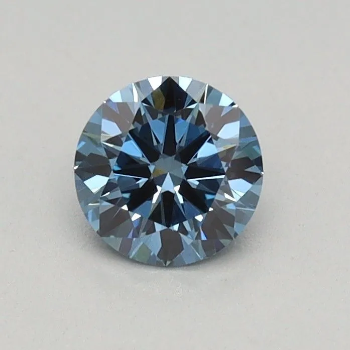0.32ct ROUND Fancy Vivid Blue VS1 Coloured Lab diamond