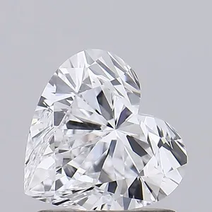 1.08ct HEART D VVS1 Lab diamond