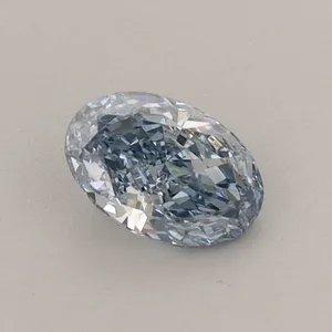 0.45ct OVAL Fancy Vivid Blue VVS2 Coloured Lab diamond