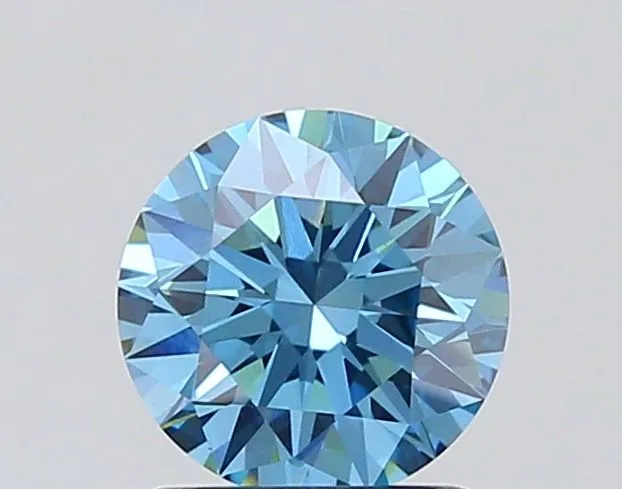 1.20ct ROUND Fancy Vivid Blue VVS2 Coloured Lab diamond
