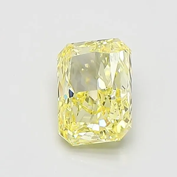 0.96ct RADIANT Fancy Intense Yellow VS2 Coloured Lab diamond